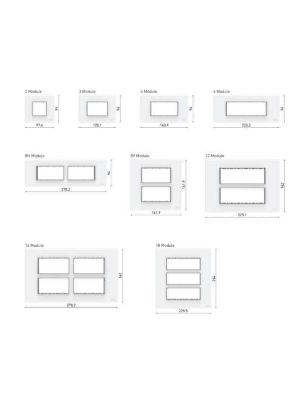 O7 CHAMFER COVER PLATES [Dimensions in mm]